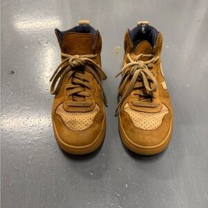 Veja High-Top Sneakers - Tan/Brown Color